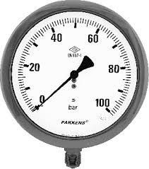 PAKKENS Manometre Ø160mm Sıvı Dolgulu KL1,6