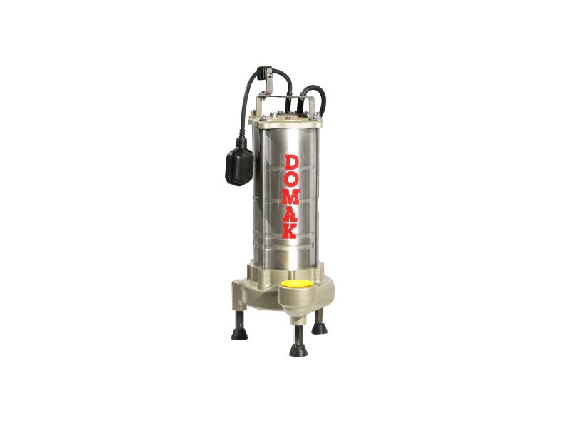 DOMAK ASM26 B4 Atık Su Dalgıç Pompa 1,5 hp  (Panosuz) Paslanmaz Çelik Gövde
